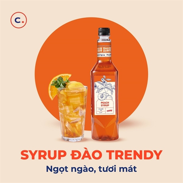 Siro đào trendy 830ml