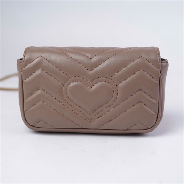 Túi GG Marmont nâu (476433-203887) sz16 KG+