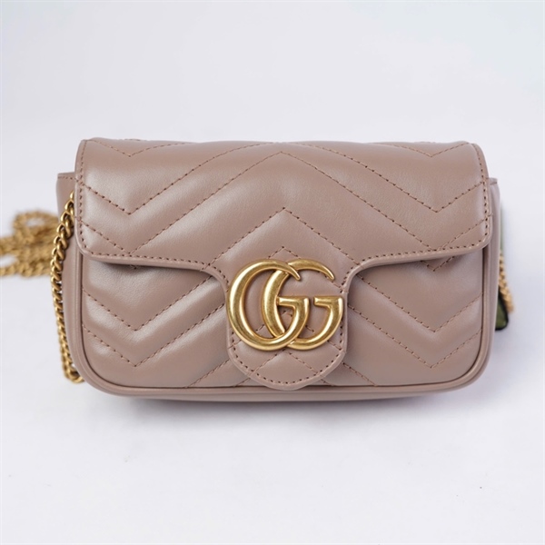 Túi GG Marmont nâu (476433-203887) sz16 KG+