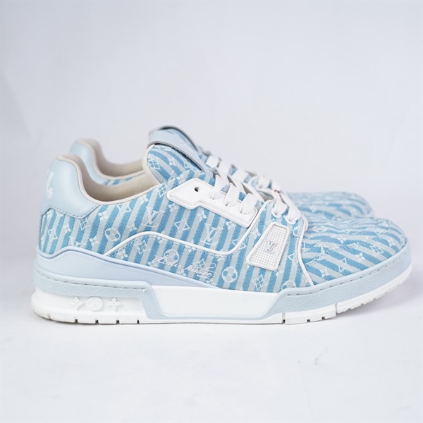 Giày LV hoa xanh sz8.5 (UK) KG+