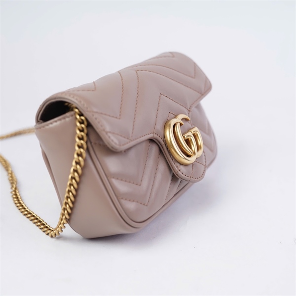 Túi GG Marmont nâu (476433-203887) sz16 KG+