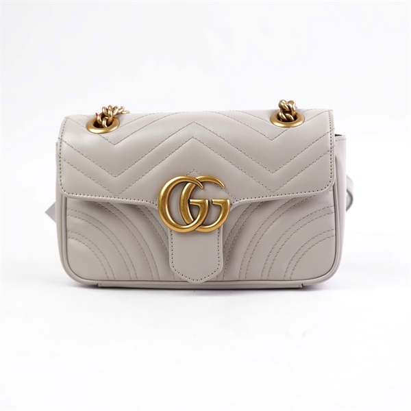 Túi GG Marmont màu xám (C04345484) sz21 +