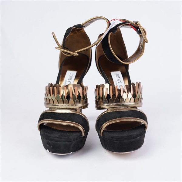 Giày Jimmy Choo đen cao 13p sz36 KG+