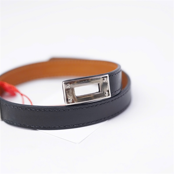 Vòng tay Hermes đen KG+