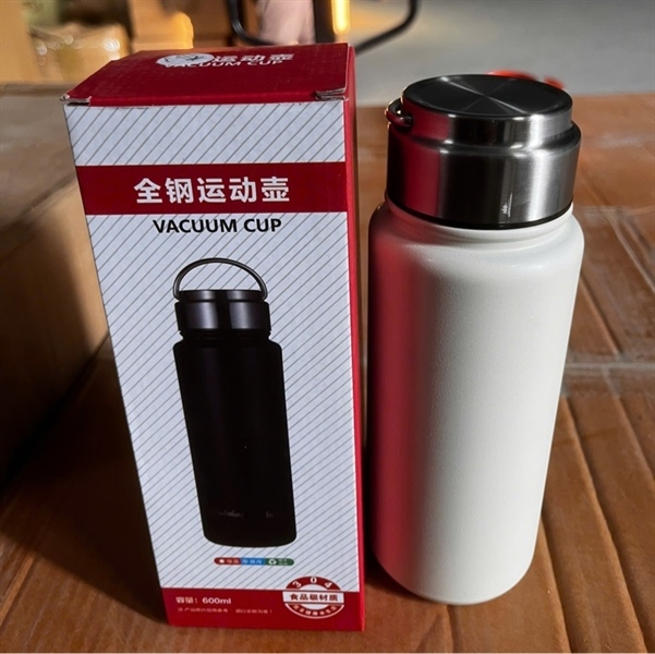 Bình Inox SPORT Quai Inox 600ML (Thùng 40)
