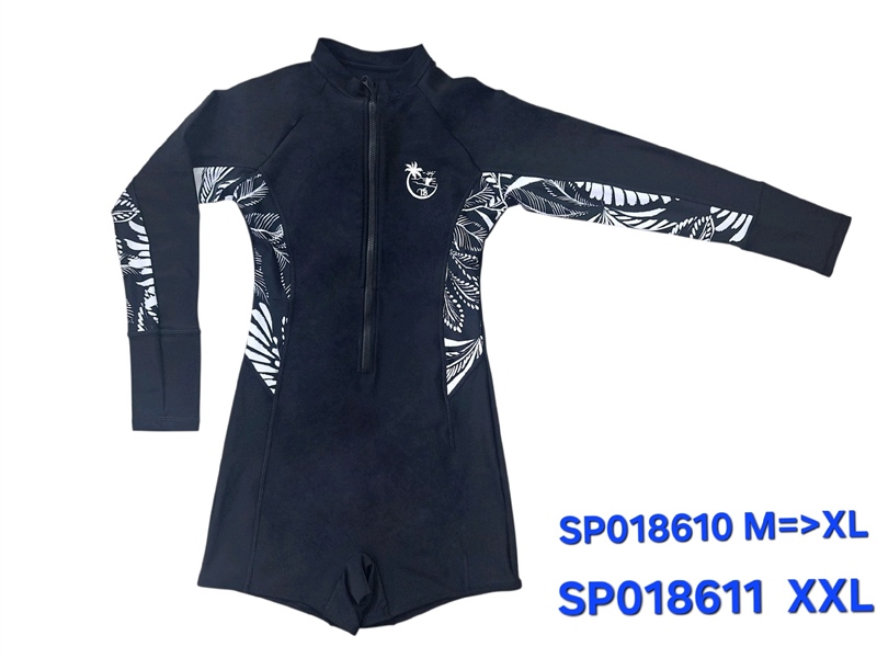 Đồ bơi nữ liền short tay dài COCONUT M=>XL, 30B307