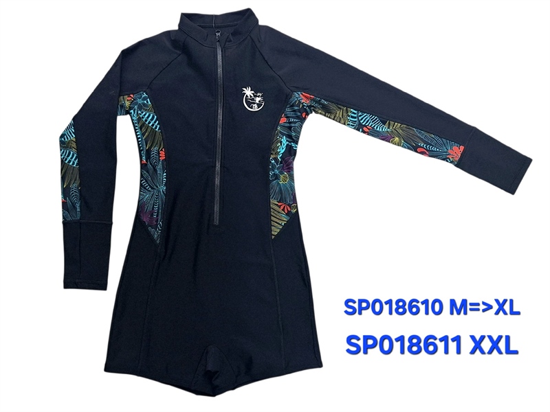 Đồ bơi nữ liền short tay dài COCONUT M=>XL, 30B307