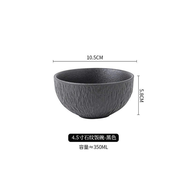 Bát sứ 2S đen