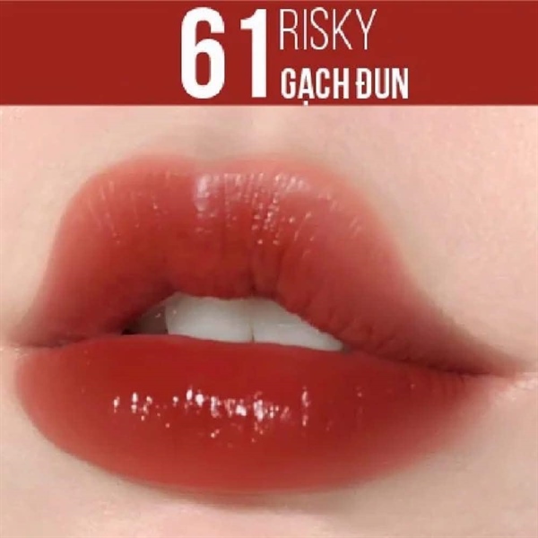 [Hàng Công Ty] Son Bóng Maybelline Super Stay Vinyl Ink - 61 Risky |A10