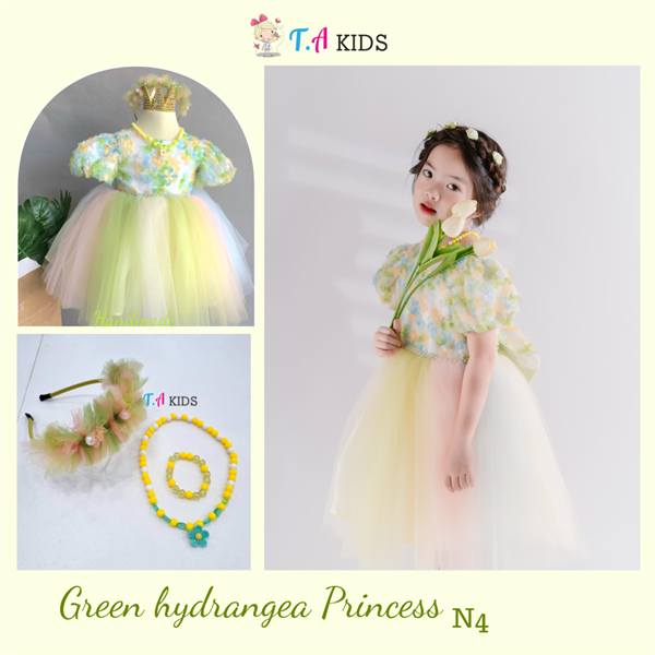 N4-Green hydrangea-Công chúa cẩm tú cầu xanh
