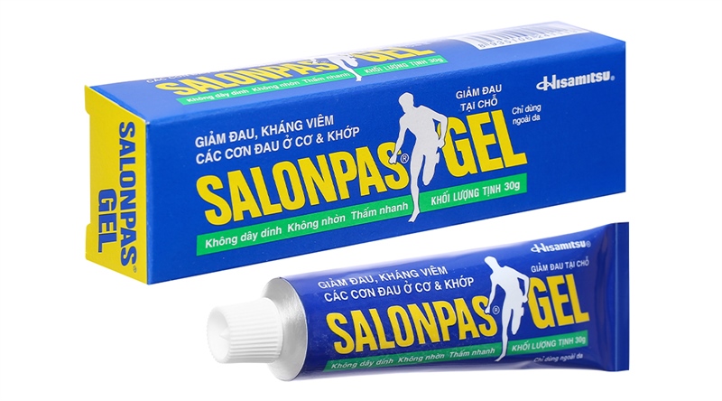 Gel Salonpas 30g - Hisamitsu giảm đau, kháng viêm các cơn đau cơ, khớp (H*10tuýp)