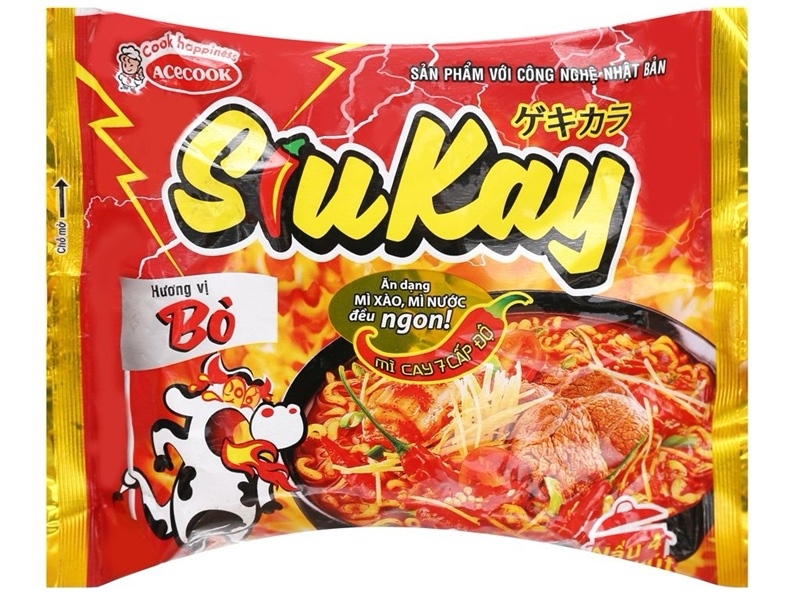 Mì bò Siukay gói 127g