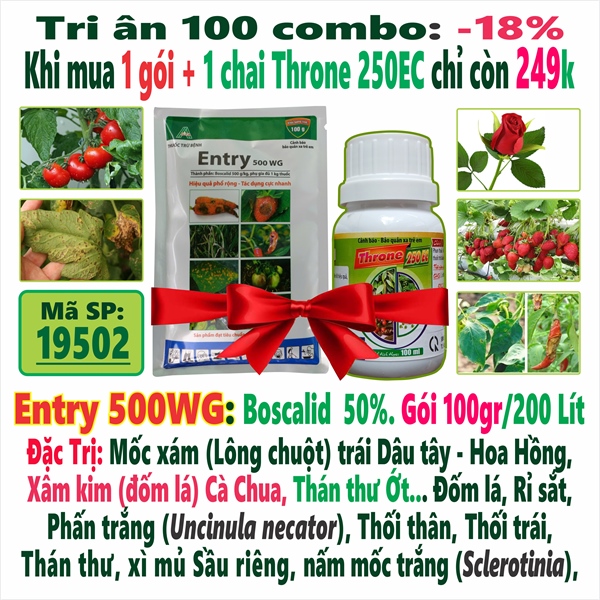 Combo 1 gói Entry 100gr + 1 chai Throne 250EC 100ml (2*)