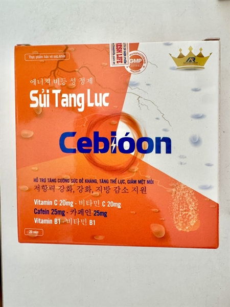 Sủi tăng lực Cebioon Arova (Hộp 20 viên)