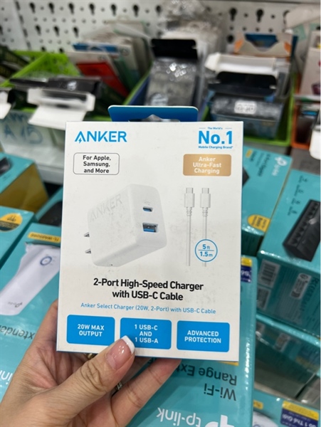 Bộ củ sạc kèm dây B2348 20W ANKER