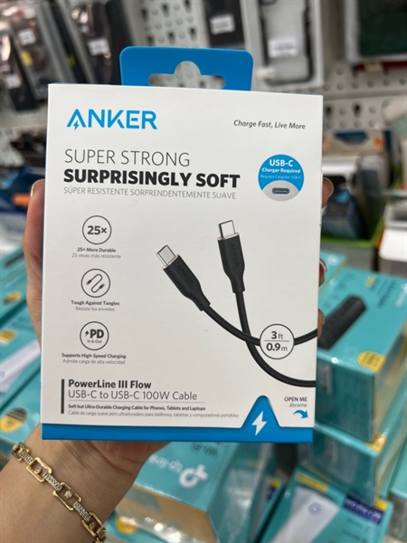 Cáp sạc ANKER a8552 Type-C to Type-C 0.9m