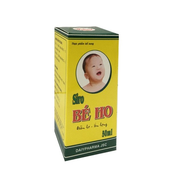 Siro giảm ho ấm họng BÉ HO (Đại Y) hộp 1 lọ 50ml