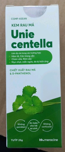 Kem rau má Unie Centella (Hộp 1 tuýp x 25g) - Meracine