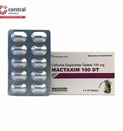 Mactaxim 100 (Cefixime 100mg)(H*1vỉ*10viên) - Ấn Độ