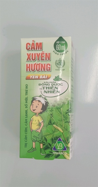 Thuốc Cảm xuyên hương Yên Bái cảm cúm , sổ mũi (Lọ 60 ml)
