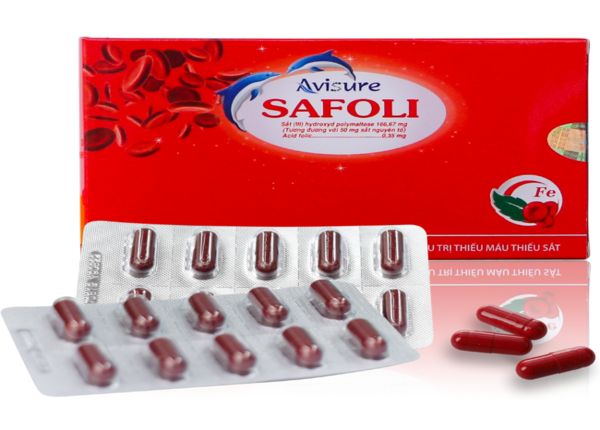 Thuốc Avisure Safoli (Điều trị thiếu máu thiếu sắt) (H*2vỉ*15viên) - CPC Hà Nội