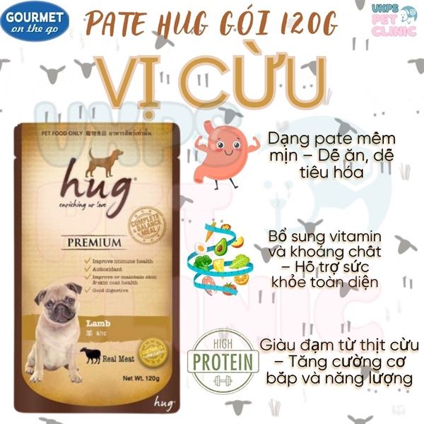 Pate HUG Cho Chó gói 120g