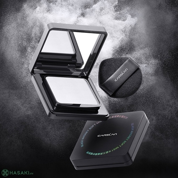 Phấn phủ dạng nén Carslan black magnetic soft mist Powder 8g