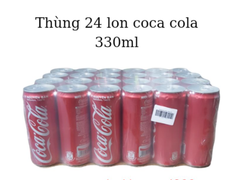 Nước ngọt coca cola lon 320 ml 24 lon / thùng