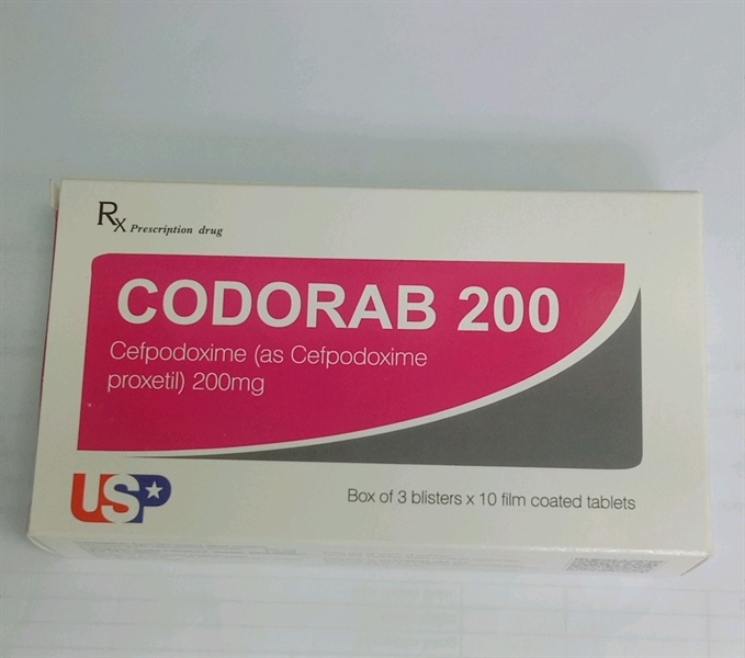 Thuốc Codorab 200 US Pharma USA thuốc kháng ainh (Hộp 3 vỉ x 10 viên)