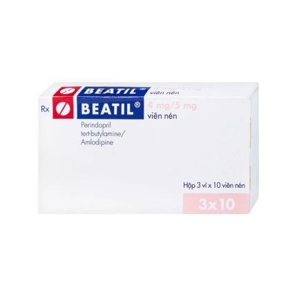 Thuốc Beatil 4mg/5mg Gedeon richter (Điều trị tăng huyết áp vô căn) (H*3vỉ*10viên)