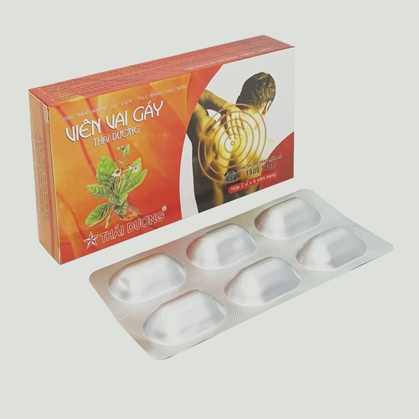 Viên Vai Gáy Thái Dương giảm triệu chứng đau mỏi vai gáy (Hộp 2 vỉ x 15 viên)