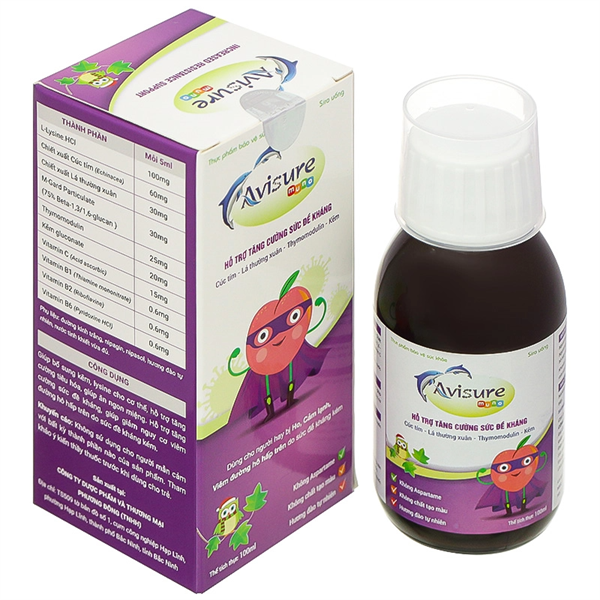Siro Avisure Muno 100ml (Giúp bổ sung kẽm, lysine) - Phương Đông