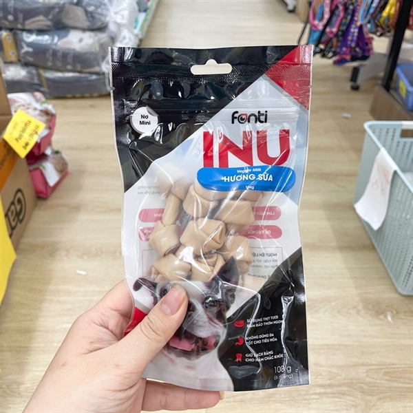 Xương nơ mini sữa 100 gram C01 INU
