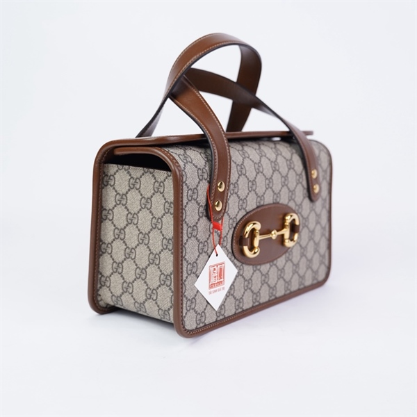 Túi GG Handle xám (H032716148) sz27 (HT)+