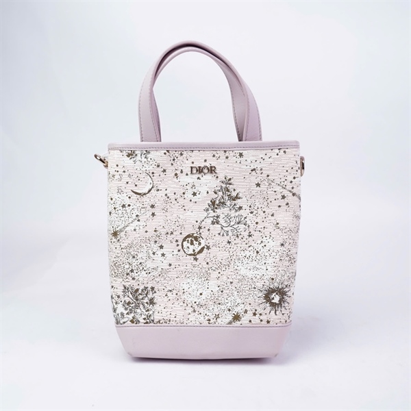 Túi Dior Tote hồng họa tiết (20-BO-0221) sz14 KG+