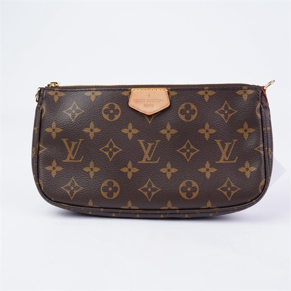 Túi LV Multi Pochette hoa nâu set 3 kèm tag xanh sz23-18-9 (HT)+