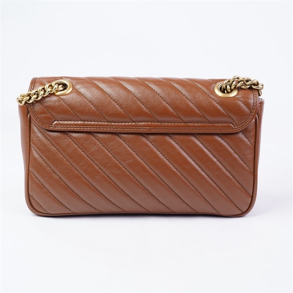 Túi GG Marmont nâu (443497-525040) sz25 (HT)+