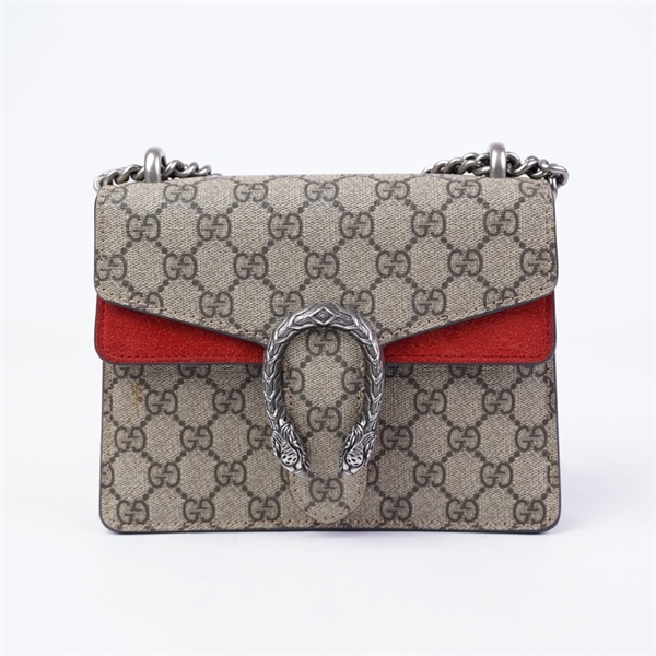 Túi GG Dionysus xám viền đỏ (421970-493075) sz20 KG+