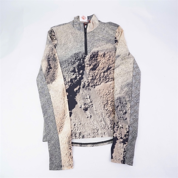 Áo thun LV dài tay hoa xám in họa tiết (BQ) KG+