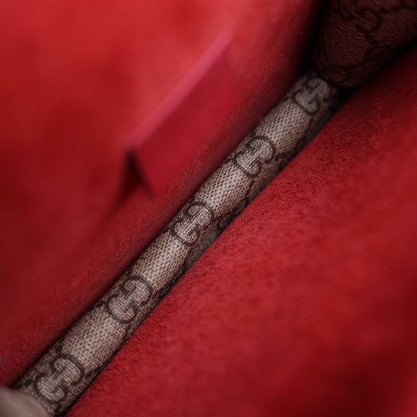 Túi GG Dionysus xám viền đỏ (421970-493075) sz20 KG+