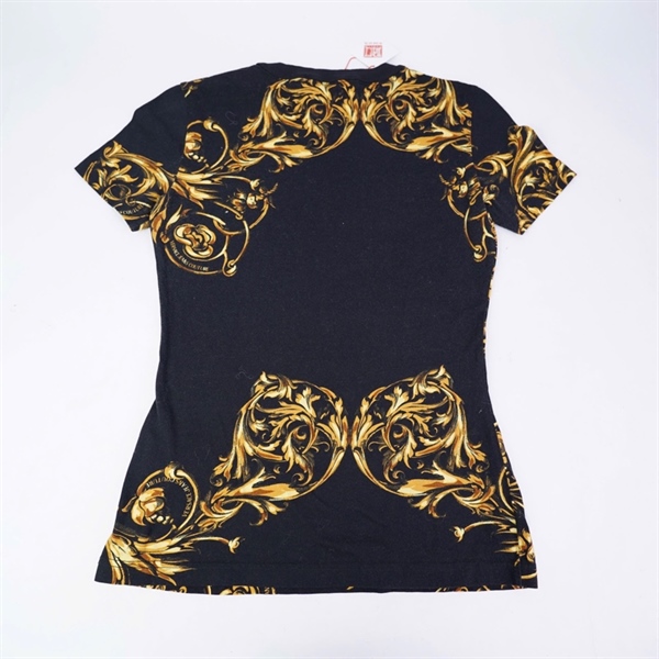 Áo thun Versace tay ngắn đen in họa tiết (BQ) KG+