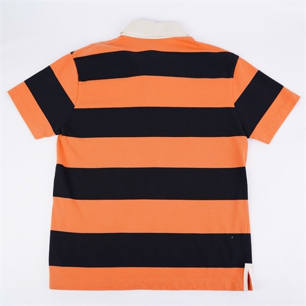 Áo thun GG đen sọc cam (BQ) KG+