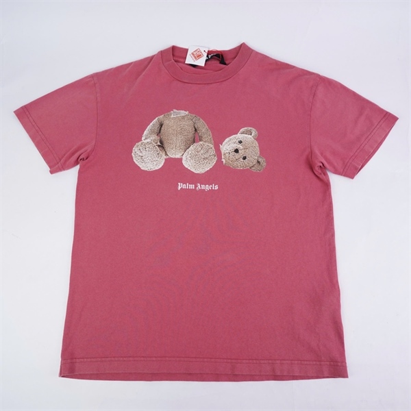 Áo thun Palm Angels hồng in hình gấu (BQ) KG+