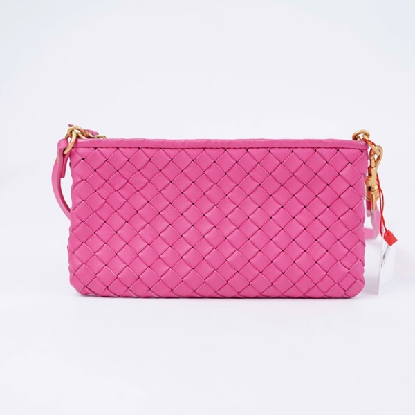 Túi Bottega hồng sz18 KG+