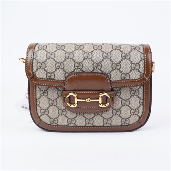 Túi GG 1955 xám 2 strap (658574-52981) sz19 (HT)+