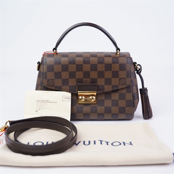 Túi LV Croisette ô vuông nâu (TR3107) sz22 (HT)+