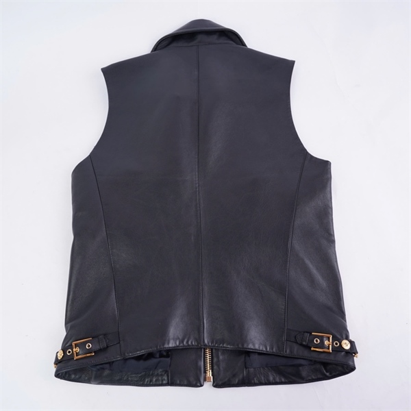 Áo khoác da Versace đen (BQ) KG+