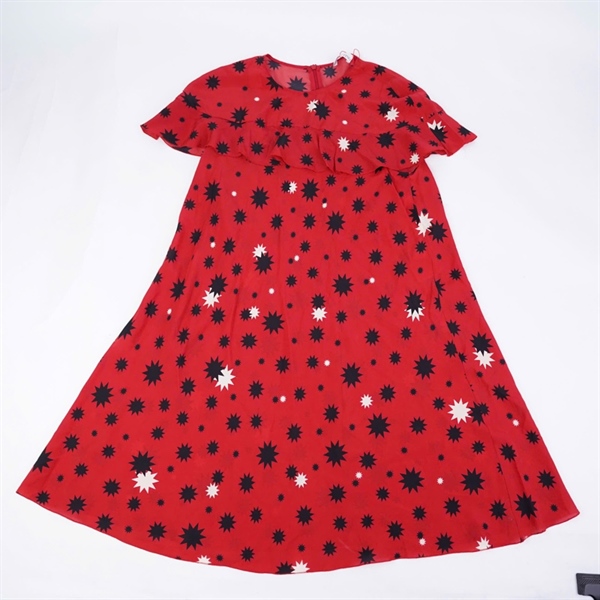 Đầm Valentino đỏ họa tiết (BQ) KG+