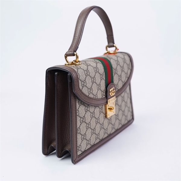 Túi GG Handle Ophidia xám (651055-493075) sz24 (HT)+