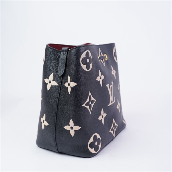 Túi LV Neo Noé đen hoa trắng kèm ví sz25 (HT)+
